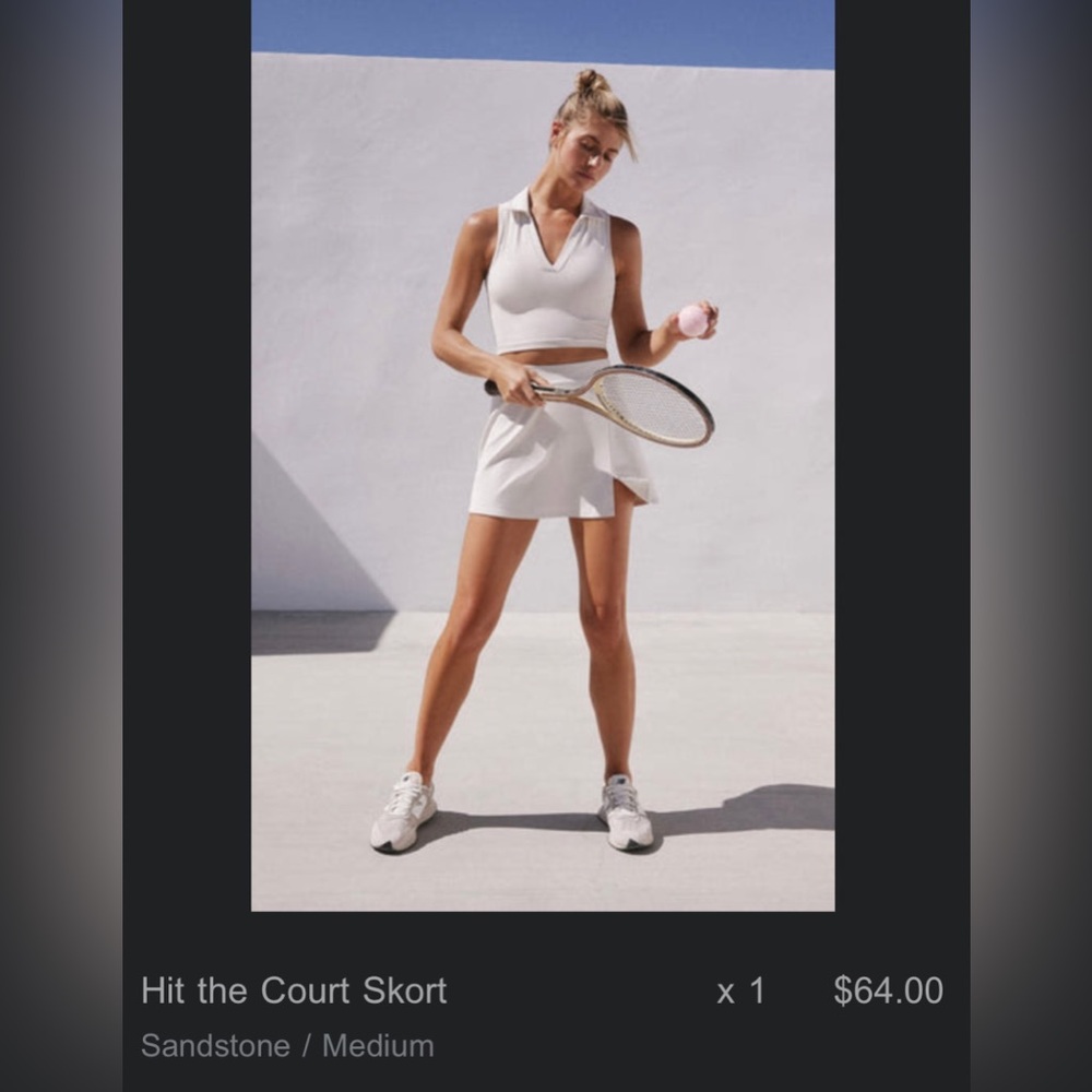Z supply Hit the Court Skort Sandstone Size Medium